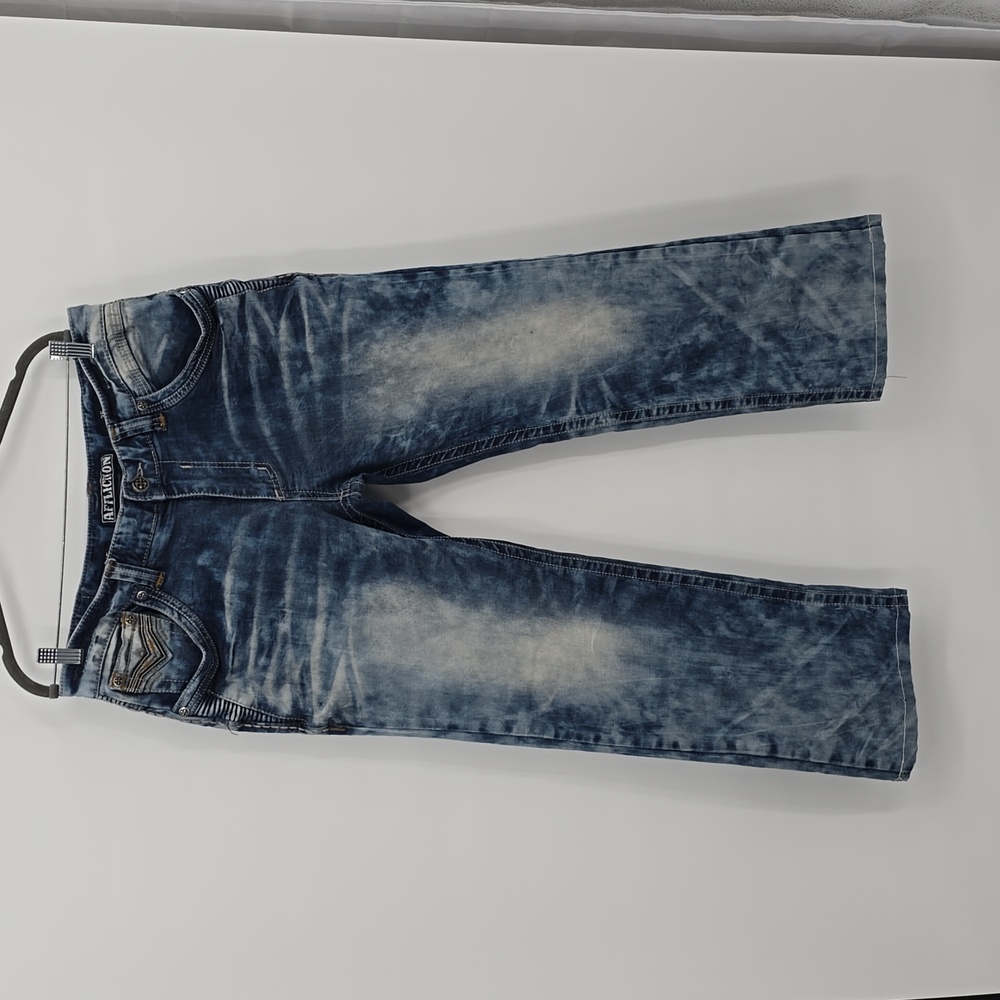 Affliction Blake Men's Acid Wash Bootcut Jeans Size 36×28
